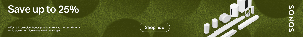 Save up to 25% on Sonos